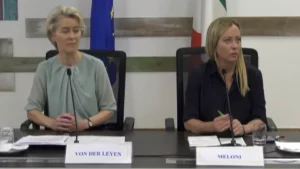 Giorgia Meloni e Ursula Von der Leyen