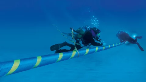 Терна экспериментирует с использованием подводного дрона для обследования морского дна