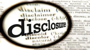 Voluntary disclosure