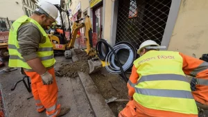 Cantiere di Open Fiber