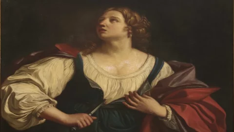 Guercino 的 Lucrezia 通过支持艺术的葡萄酒得以恢复