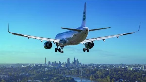 Aereo che atterra