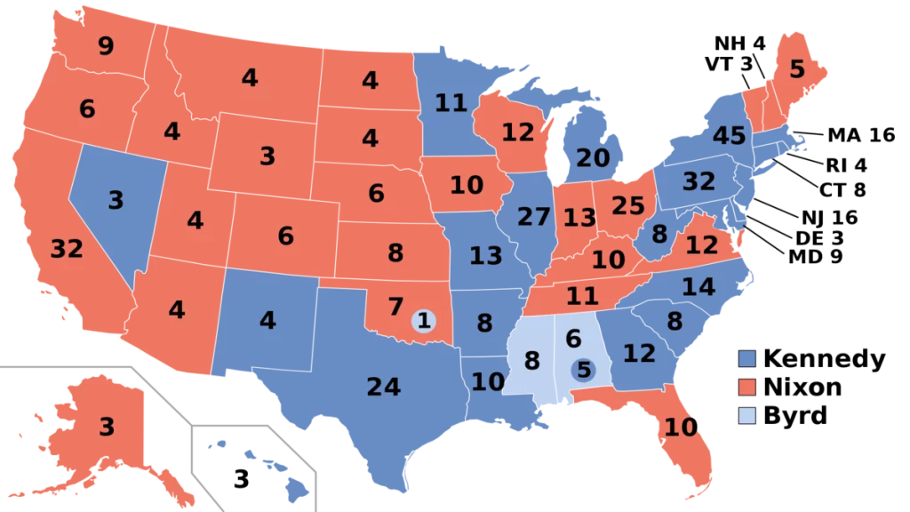 1960 年の選挙結果