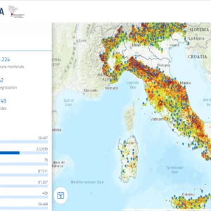 IdroGEO : la carte d'Ispra pour connaître les glissements de terrain en Italie en temps réel