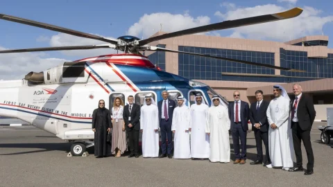 Leonardo: primi voli di un elicottero con carburante sostenibile negli Emirati Arabi Uniti