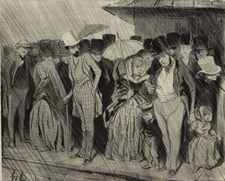 Honoré Daumier, Les chemins de fer 