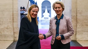 Giorgia Meloni e Ursula Von der Leyen
