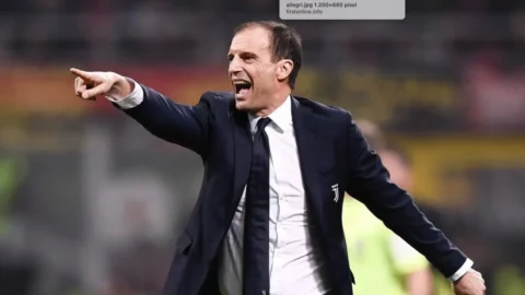 Massimiliano Allegri entrenador de la Juventus