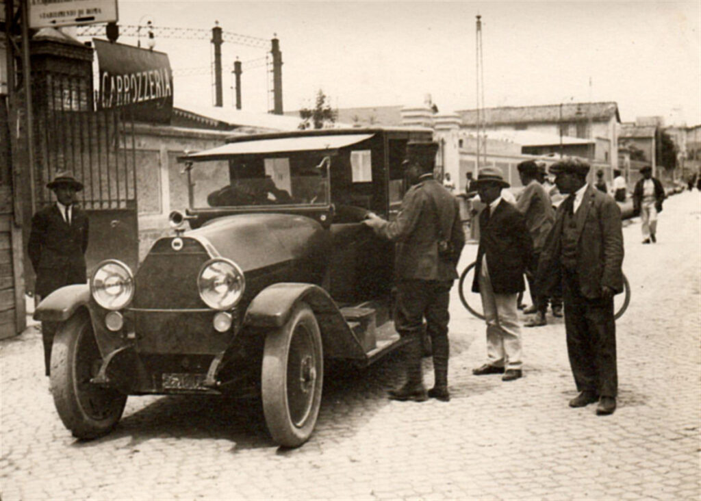 The Lancia Kappa with Rome license plate 55-12169 used by Dumini, Volpi, Viola, Malacria and Poveromo for the kidnapping of Giacomo Matteotti.