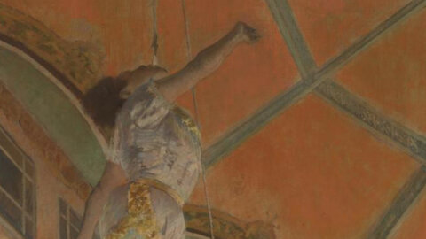 Il famoso dipinto “Miss La La at the Cirque Fernando” di Degas sarà esposto a giugno alla National Gallery di Londra