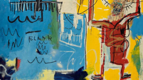 Jean-Michel Basquiat: Phillips نے Pelizzi کلیکشن سے تین پینٹنگز نیلامی کے لیے رکھی ہیں۔ بے عنوان کام کے لیے خمیر (ELMAR)