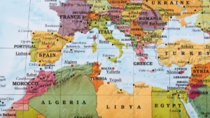 Italia Libia sulla mappa