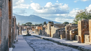 Vista di Pompei