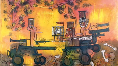 Venesia, di pameran Ca' Pesaro (Galeri Seni Modern Internasional) karya master Chili Roberto Matta Echaurren