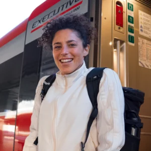 Fs, la campionessa mondiale Federica Brignone in Frecciarossa: “Il treno il mio mezzo preferito”