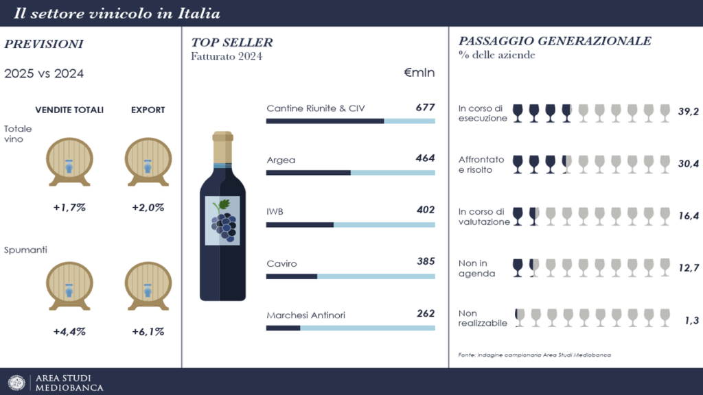 Il settore vinicolo in Italia