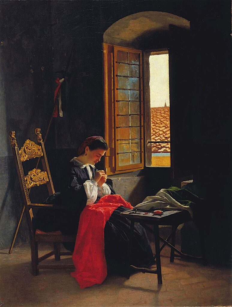 Odoardo Borrani, 26 aprile 1859 a Firenze, 1861, olio su tela, cm 68×59, Statens Museum for Kunst, Copenaghen