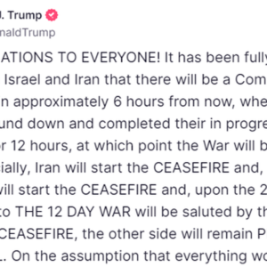 Israele-Iran, Trump annuncia il cessate il fuoco. Teheran conferma. Il ruolo del Qatar