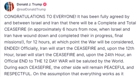 Israele-Iran, Trump annuncia il cessate il fuoco. Teheran conferma. Il ruolo del Qatar