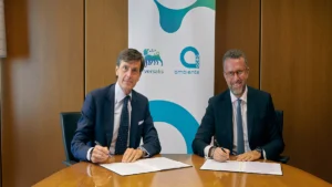 l'ad di Versalis Adriano Alfani e l'ad di Acea Ambiente Gabriele Di Cintio