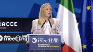 La premier Meloni al Meeting di Rimini