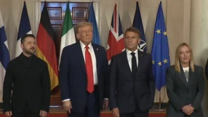 Trump Zelensky Macron e Meloni