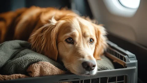 Cani di grossa taglia in aereo: da oggi in cabina senza stiva. Ecco le nuove regole Enac