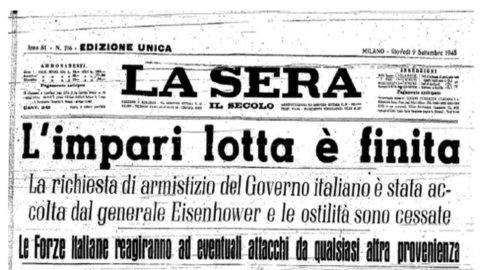 Corriere della Sera del 9 settembre 1943