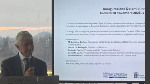 Dolomiti Innovation Valley – Media Space: inaugurato a Belluno il polo digitale legato a Milano-Cortina 2026