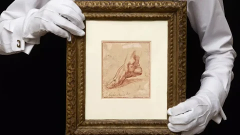 Michelangelo per la Cappella Sistina: disegno inedito destinato a fare storia e a stabilire un probabile record all’asta da Christie’s nel 2026