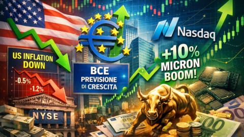 Borse 18 dicembre: il calo dell’inflazione Usa, le previsioni Bce di crescita e il boom di Micron (+11%) danno slancio all’Europa e al Nasdaq