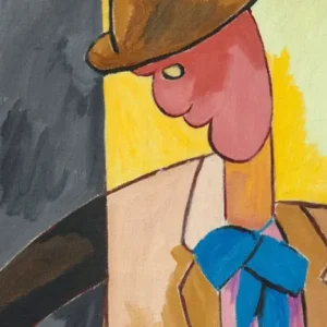 Le tableau « L'Homme ivre » de l'artiste italien Magnelli est mis aux enchères à Paris avec une estimation de 250 000 à 350 000 €.