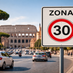 Roma Zona 30: A partir del 15 de enero, el límite de velocidad será de 30 km/h en toda la zona de tráfico restringido del centro histórico.
