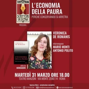 Veronica De Romanis presenta oggi a Roma il suo nuovo libro “L’economia della paura. Perché conservando si arretra”