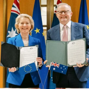 Ue e Australia: accordo storico sul commercio, quasi tutti i dazi eliminati. Intesa anche su difesa e materie prime
