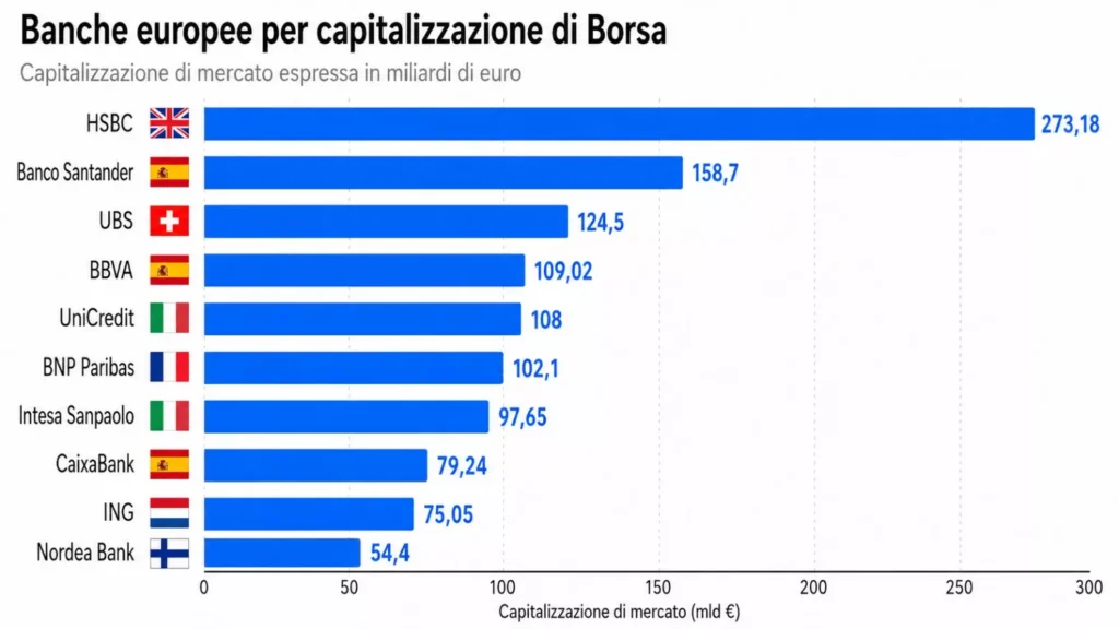 Banche europee per capitalizzazione