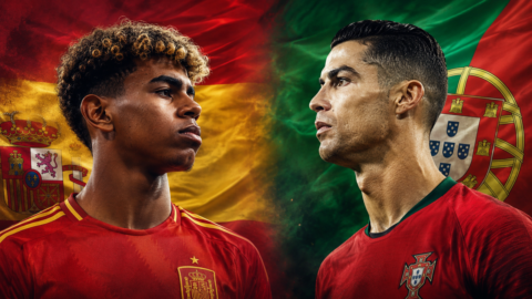 Yamal e Cristiano Ronaldo