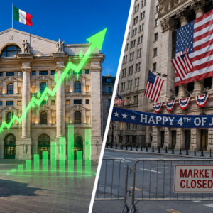 Borse 3 luglio: rimbalzo dell’Europa mentre Wall Street è chiusa. Risale l’oro, dollaro giù. Milano bene ma giù Stellantis e lusso