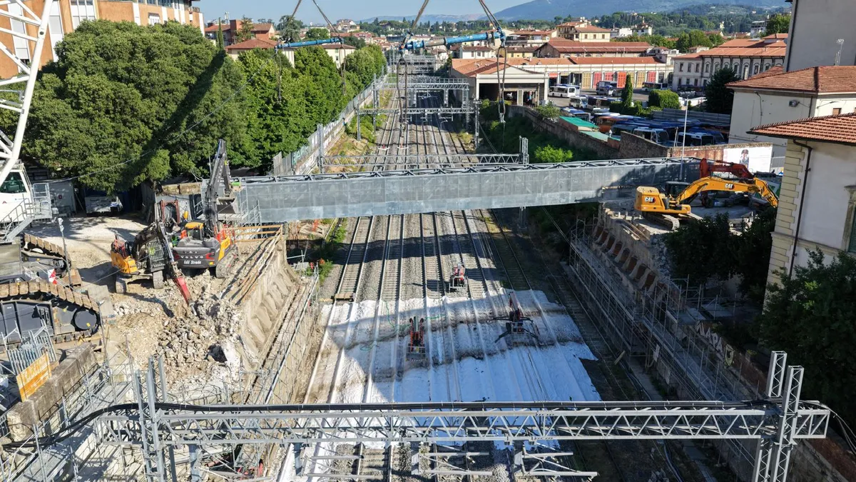 Firenze lavori Ponte al Pino