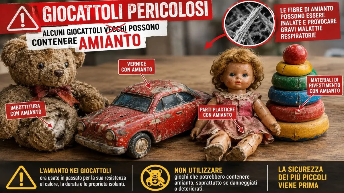 Giocattoli con amianto