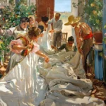 Joaquín Sorolla: “Cosiendo la vela”. Il capolavoro della comunità