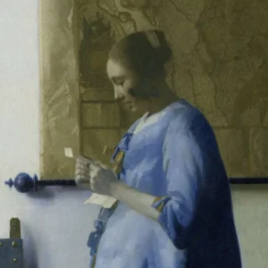 Vermeer a Palazzo Barberini. La poesia della luce in Donna in blu che legge una lettera