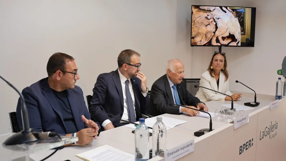 Пресс-конференция Bper в Аквиле