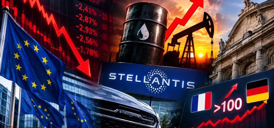 Les marchés boursiers européens ont fortement chuté le 18 septembre suite à une nouvelle flambée des prix du pétrole. La dégringolade de Stellantis a secoué la Bourse de Milan, l'écart de cours dépassant les 90 points.