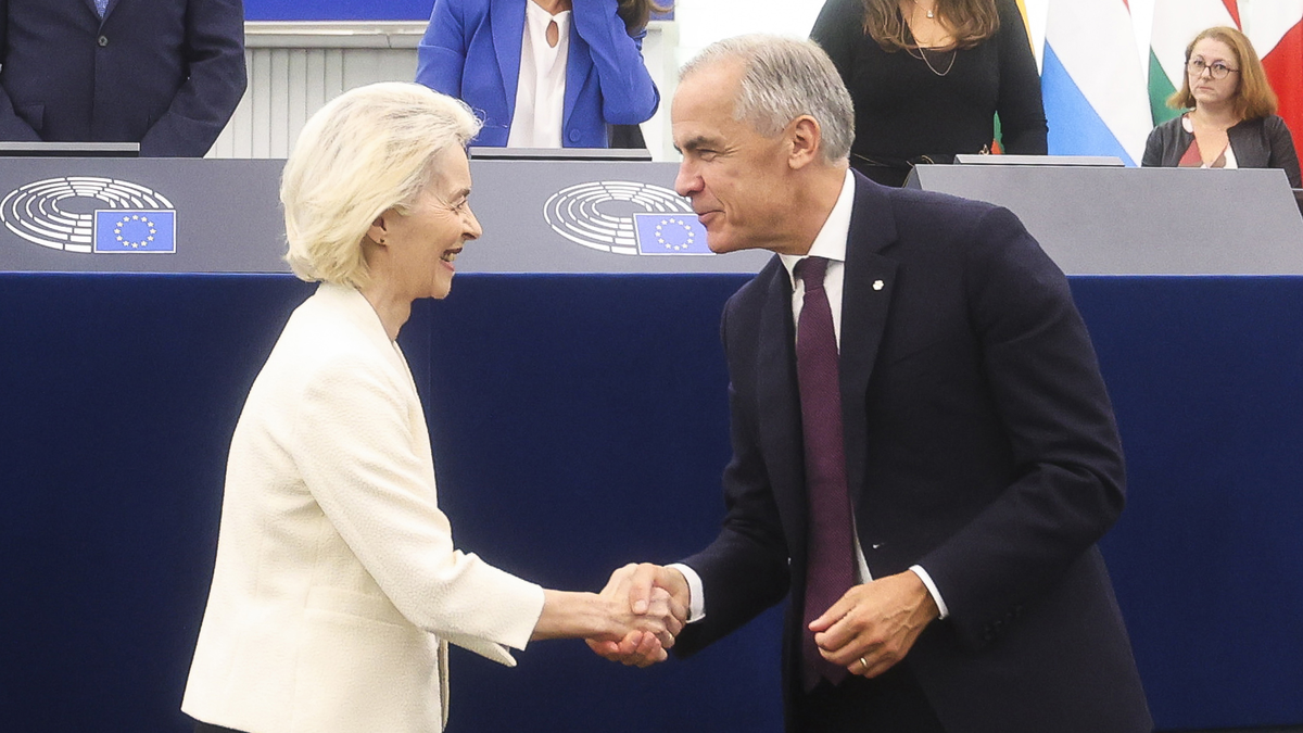 Von der Leyen e Carney del Canada