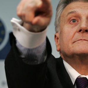 Trichet: un ministero delle Finanze Ue per la fase due della crisi