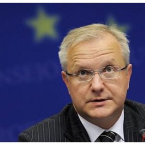 Olli Rehn, comissário da UE para assuntos econômicos: sem calote para a Grécia, a manobra italiana está ok