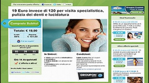 Groupon crolla a Wall Street dopo revisione conti