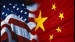 Bandiere Usa e Cina