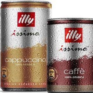 इल्को द्वारा निर्मित आइस्ड कॉफी का कैन "इली इस्सिमो", यूरोप में आता है